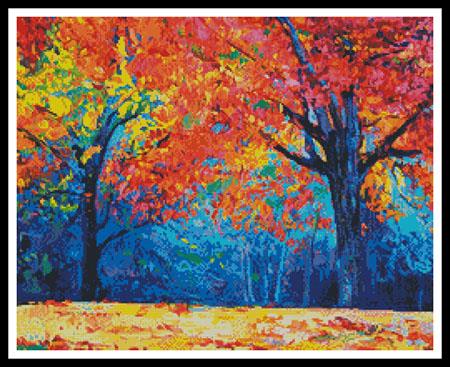 click here to view larger image of Autumn Landscape Abstract (Cropped)  (Boyan Dimitrov) (chart)