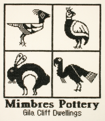 click here to view larger image of Mimbres Pottery (counted cross stitch kit)