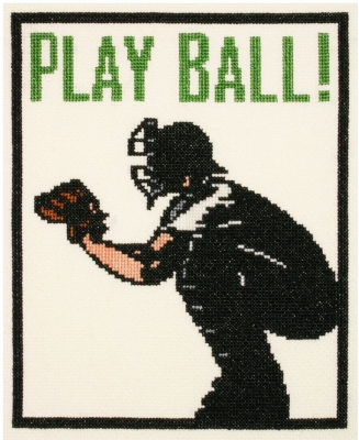 click here to view larger image of Play Ball! (counted cross stitch kit)