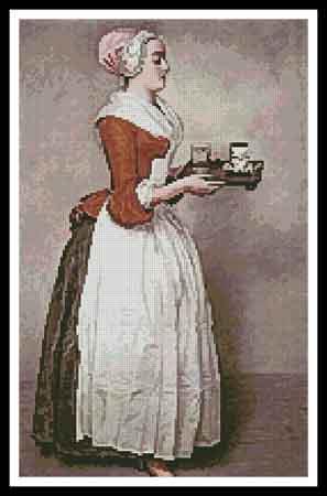 click here to view larger image of Chocolate Girl, The  (Jean-Etienne Liotard) (chart)