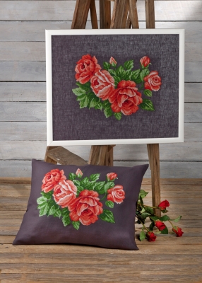 click here to view larger image of Red Roses (top) (counted cross stitch kit)