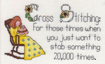 click here to view larger image of Cross Stitching - Stabbing Something 20,000x (chart)