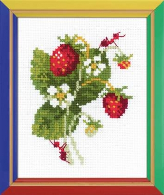 click here to view larger image of Wild Strawberry (counted cross stitch kit)