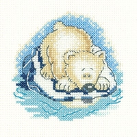 click here to view larger image of Paula Bear - Simply Heritage (Aida) (counted cross stitch kit)