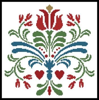 click here to view larger image of Rosemaling 3  (Joni Prittie) (chart)
