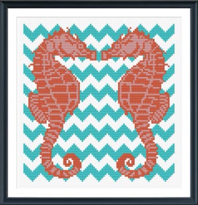 click here to view larger image of Chevron Seahorses (chart)