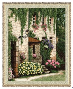 click here to view larger image of Emerald Lace (counted cross stitch kit)