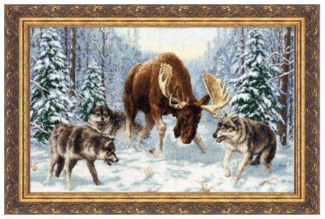click here to view larger image of Meeting in the Forest (counted cross stitch kit)