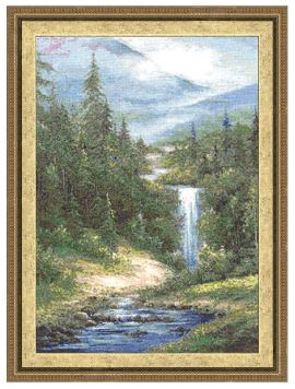 click here to view larger image of Waterfall (counted cross stitch kit)