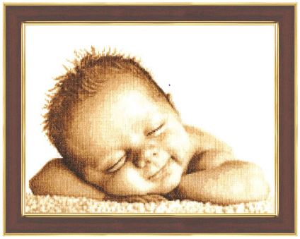 click here to view larger image of Mommy's Joy (counted cross stitch kit)