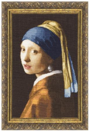 click here to view larger image of Girl With Pearl Earring (counted cross stitch kit)