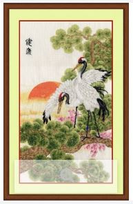 click here to view larger image of Cranes (counted cross stitch kit)