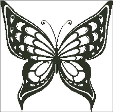 click here to view larger image of Butterfly Silhouette 3 (chart)