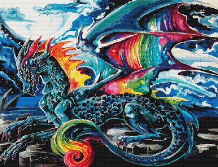 click here to view larger image of Tie Dye Dragon (chart)