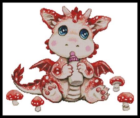 click here to view larger image of Mushroom Dragon Baby  (Kayomi Harai) (chart)