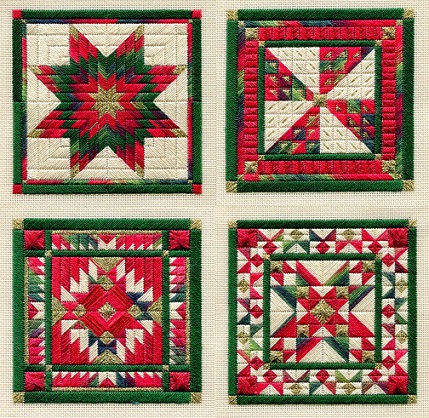 click here to view larger image of Holiday Ornaments - Series 1 (counted canvas chart)