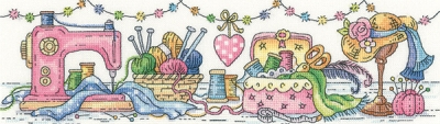 click here to view larger image of Sewing Room, The (27ct kit) (counted cross stitch kit)