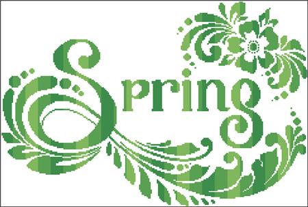 click here to view larger image of Spring Silhouette (chart)