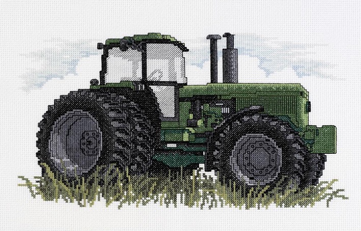 click here to view larger image of Tractor (counted cross stitch kit)