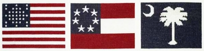click here to view larger image of Flags Over Fort Sumter (counted cross stitch kit)