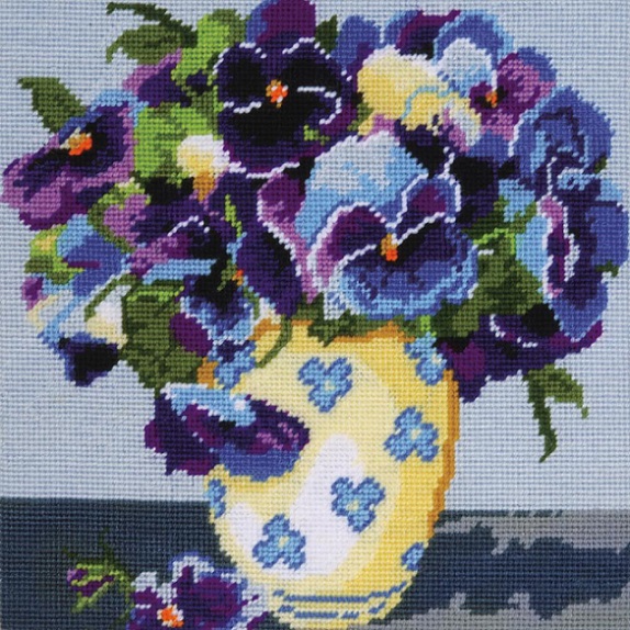 click here to view larger image of Pansies Needlepoint (needlepoint)
