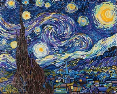 click here to view larger image of Starry Night - Van Gogh (Diamond Embroidery)