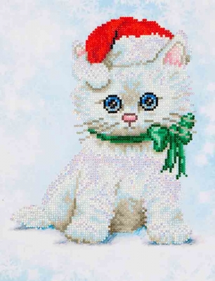 click here to view larger image of Chrissy Kitty (Diamond Embroidery)