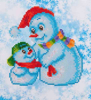 click here to view larger image of Snow Family (Diamond Embroidery)