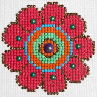 click here to view larger image of Flower Power (Diamond Embroidery)