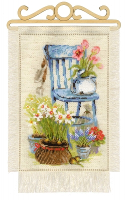 click here to view larger image of Cottage Garden - Spring (counted cross stitch kit)