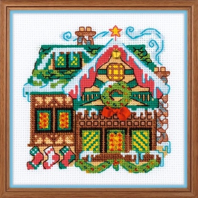 click here to view larger image of Cabin With A Bell (counted cross stitch kit)