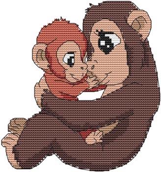 click here to view larger image of Momma N Me Monkey (chart)