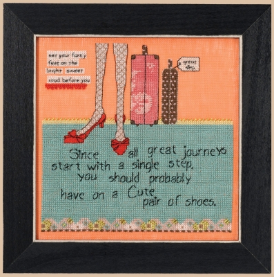 click here to view larger image of Journeys - Curly Girl Everyday Series (counted cross stitch kit)