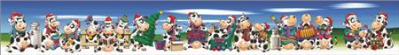 click here to view larger image of Christmas Cows (chart)