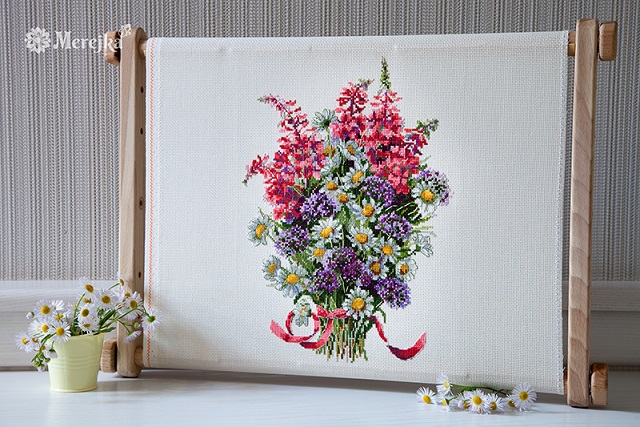 click here to view larger image of Field Flowers (counted cross stitch kit)