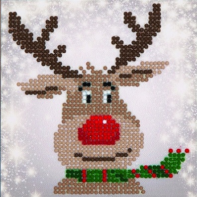 click here to view larger image of Christmas Reindeer (Diamond Embroidery)