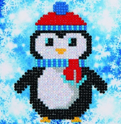 click here to view larger image of Christmas Penguin (Diamond Embroidery)