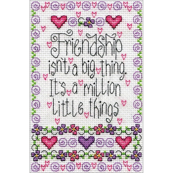 click here to view larger image of Friendship (counted cross stitch kit)