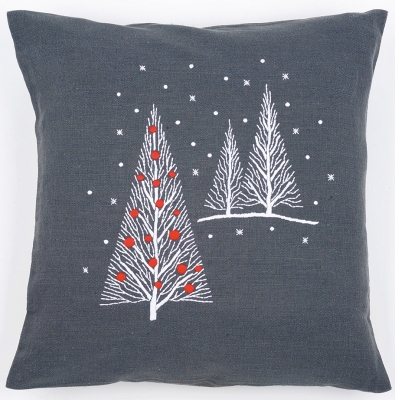 click here to view larger image of Christmas Tree Cushion (stamped cross stitch kit)