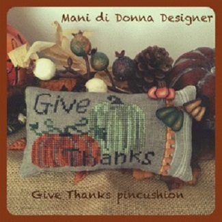 click here to view larger image of Give Thanks Pincushion (chart)