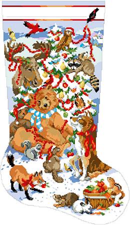 click here to view larger image of Wildlife Christmas Stocking, A (chart)