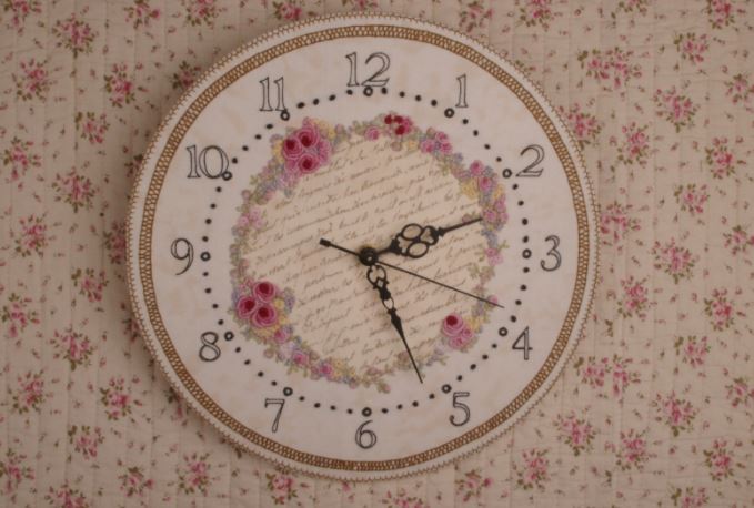 click here to view larger image of As Time Goes By Embroidered Clock (Faeries In My Garden) (chart)