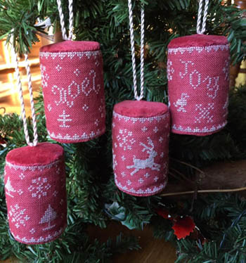 click here to view larger image of Mini Drum Christmas Ornaments (chart)