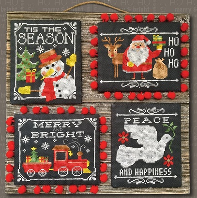 click here to view larger image of Chalkboard Christmas Greetings  (chart)