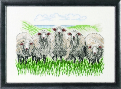 click here to view larger image of Sheep (Linen) (counted cross stitch kit)