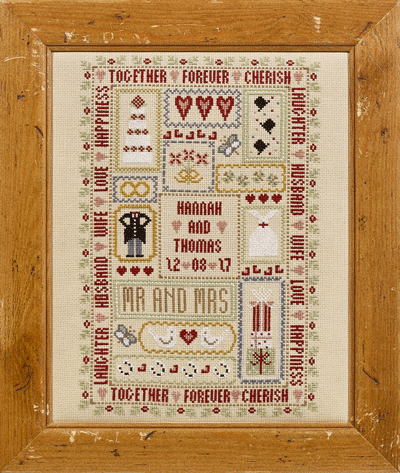 click here to view larger image of Wedding Days - Kit - 16ct Aida (counted cross stitch kit)