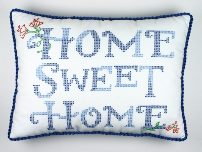 click here to view larger image of Home Sweet Home by Susan Branch (stamped cross stitch)