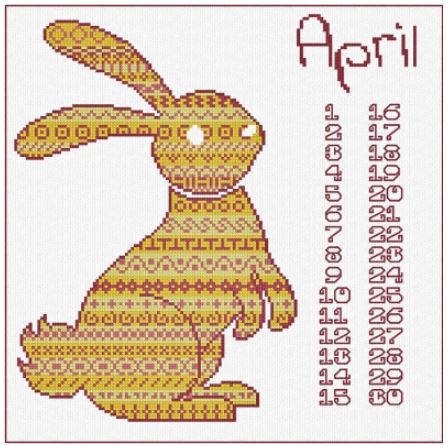 April - Rabbit  AAN Calendar