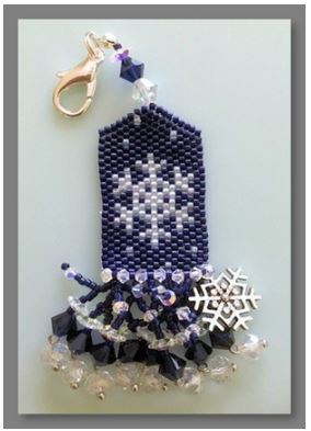click here to view larger image of Carol's Snowflake Fob (counted cross stitch kit)