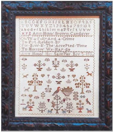 click here to view larger image of Spring Sampler - Ann Hobbs 1834 (chart)